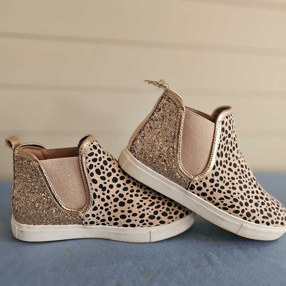 Link leopard print kids boot